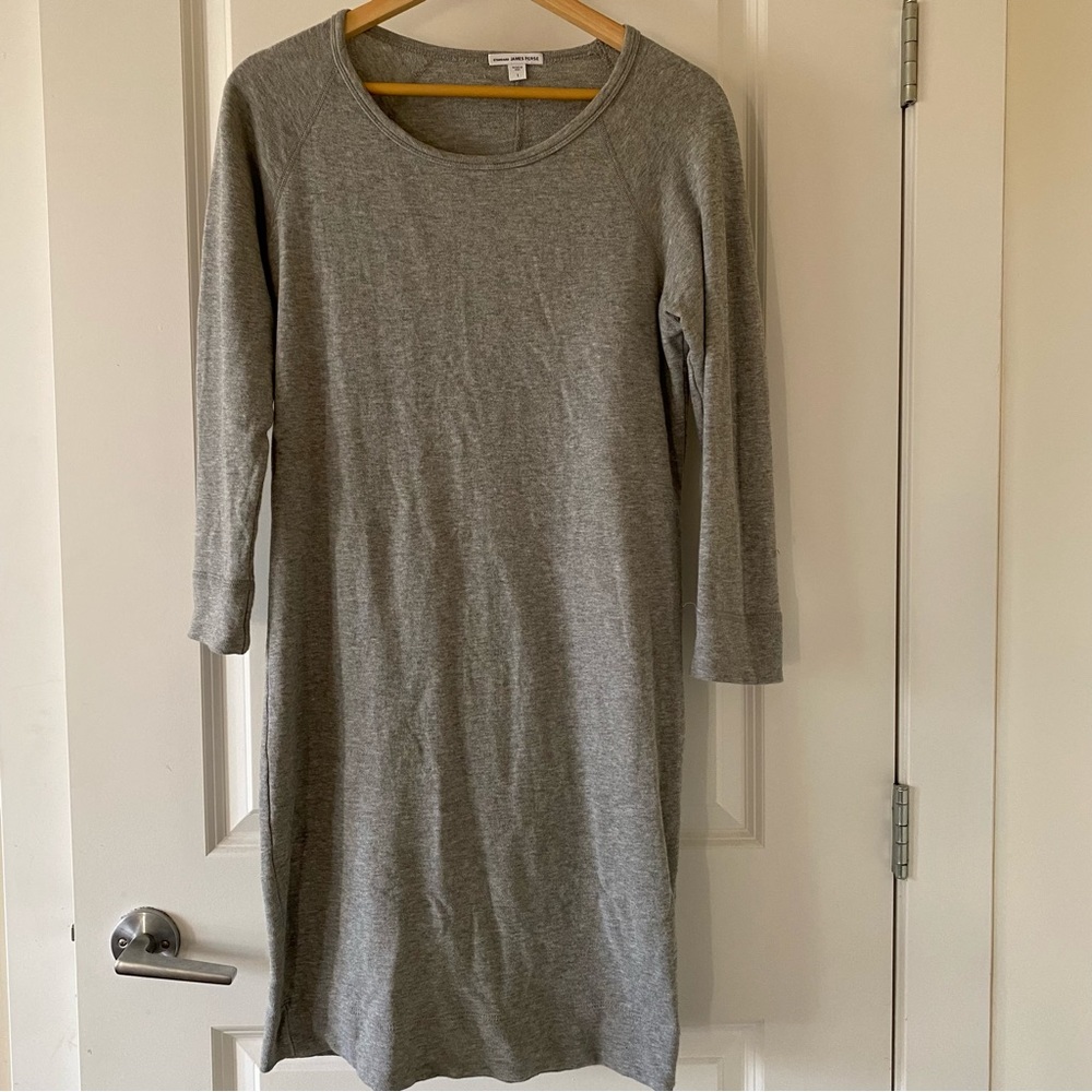 Grey James Perse Sweatshirt Dress